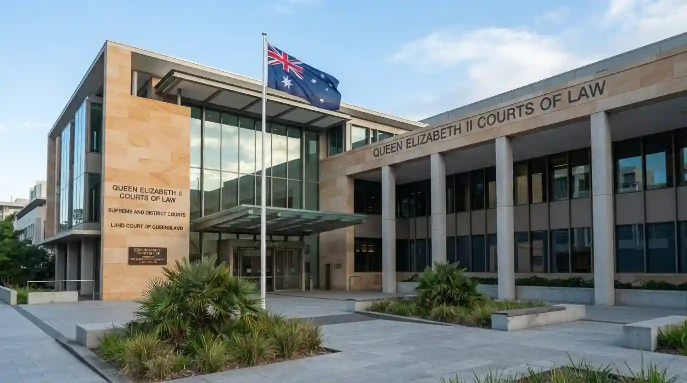 Australian court building with gavel showing gambling regulation