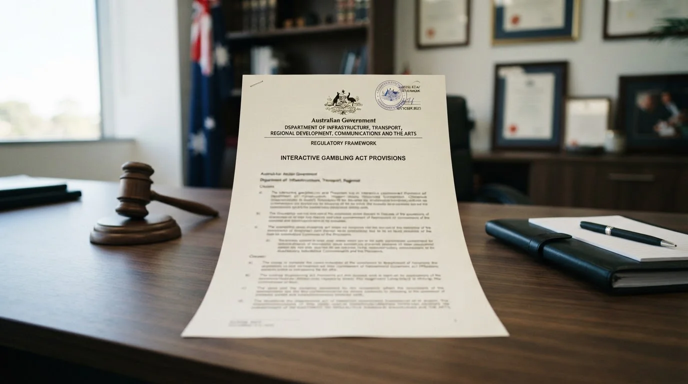 Australian regulatory document showing Interactive Gambling Act provisions