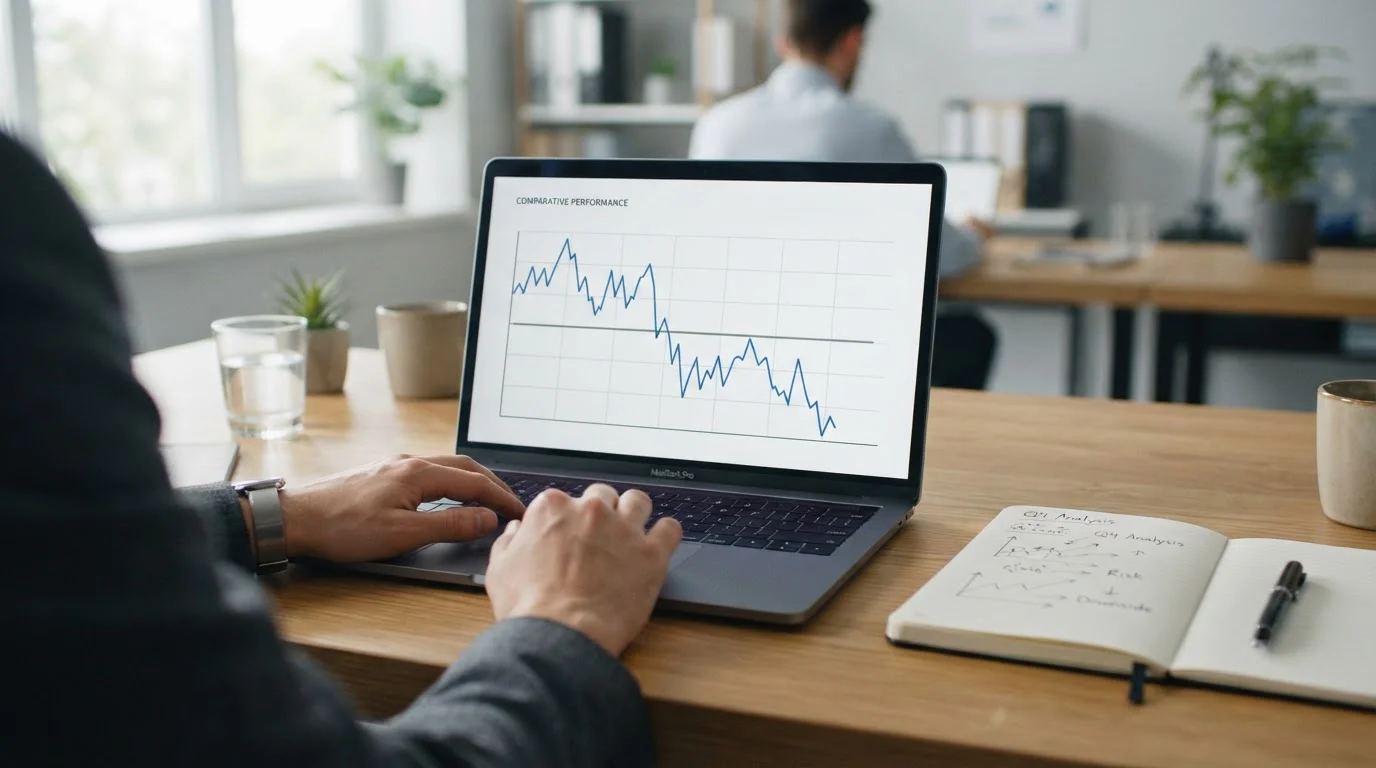 Chart showing Bitcoin price volatility versus USDT stability