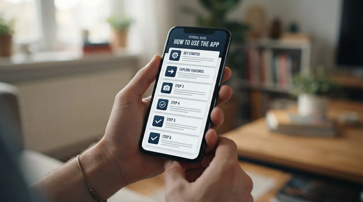 Mobile phone showing step-by-step BPAY deposit tutorial with numbered instructions