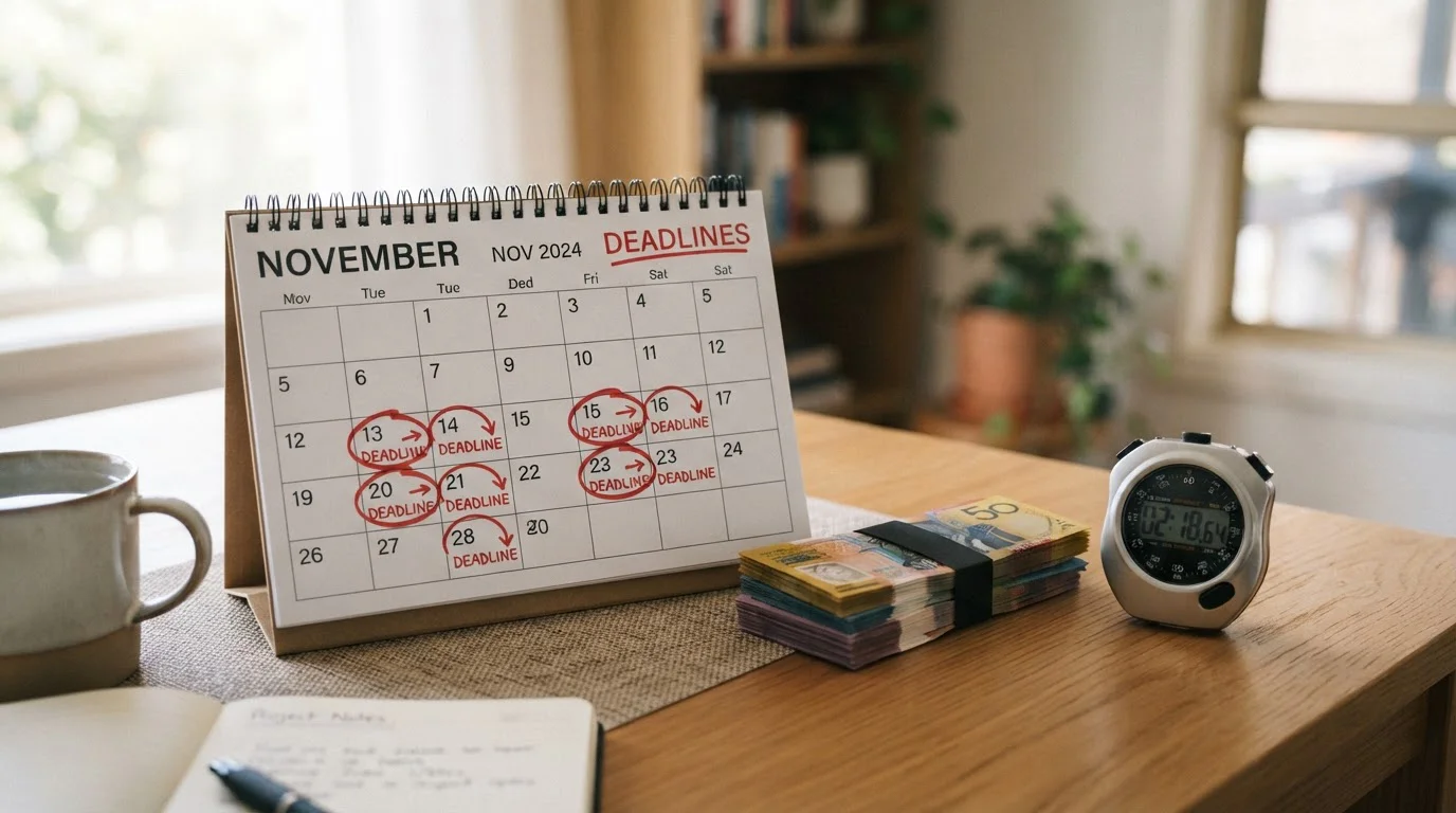Calendar and cash pile showing maximum cashout limits and expiry deadlines