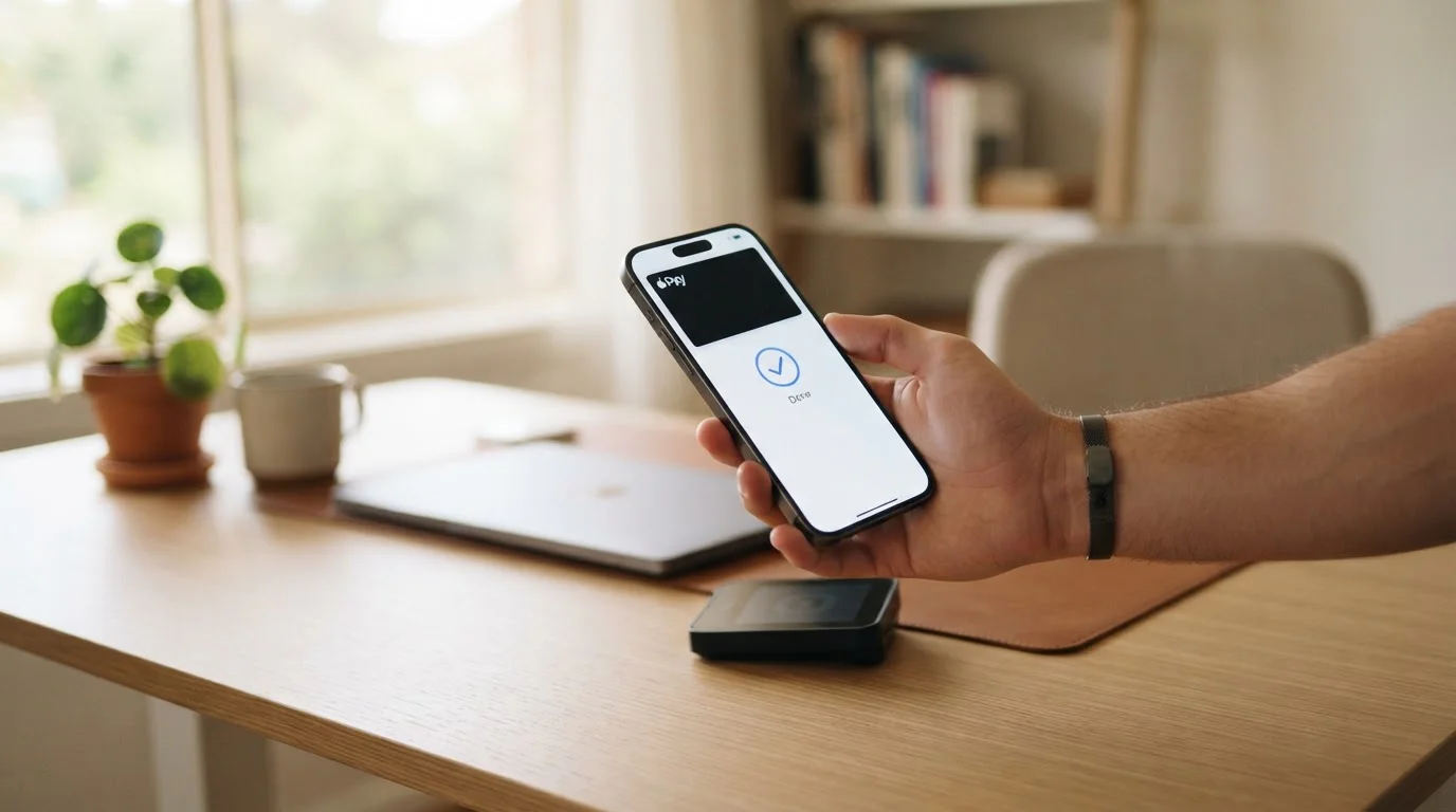 Australian player using Apple Pay on iPhone for casino deposit