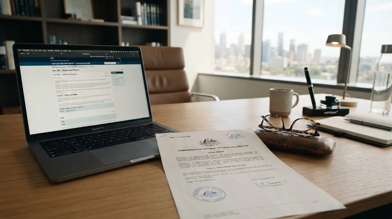 Australian legal document with offshore casino jurisdiction icons
