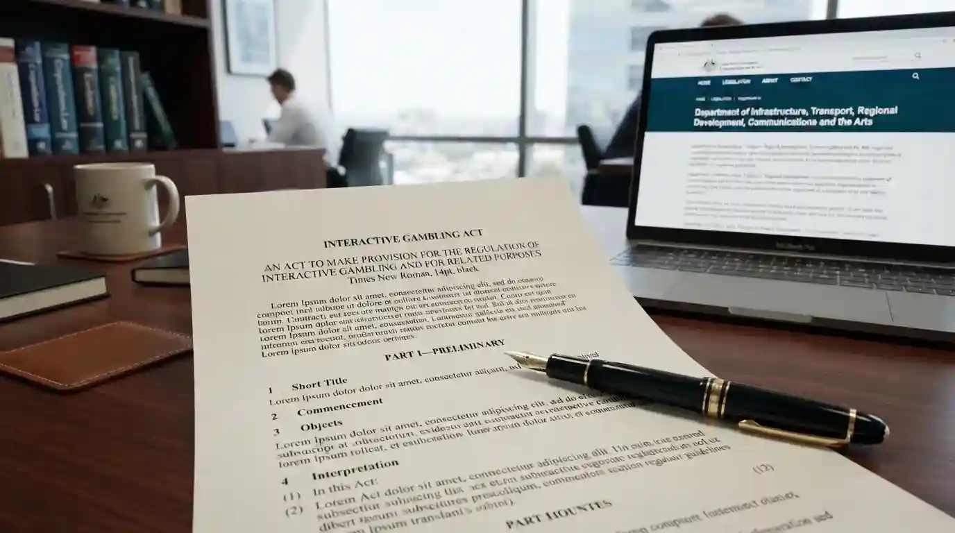 Australian legal document representing Interactive Gambling Act regulations